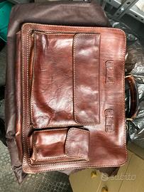 Borsa 24 ore the bridge in cuoio vintage