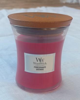 Candela Crimson Berries a clessidra WoodWick