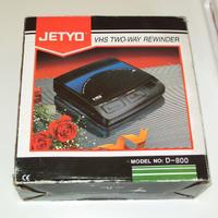 VHS Rewinder Jetyo D-800 + Cass. VHS Head Cleaner