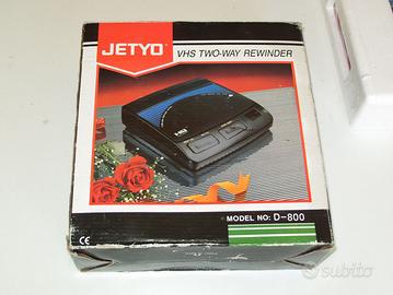 VHS Rewinder Jetyo D-800 + Cass. VHS Head Cleaner