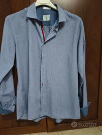 camicia maniche lunghe navigare blu taglia m