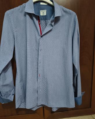 camicia maniche lunghe navigare blu taglia m