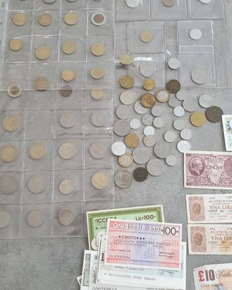lotto monete e banconote