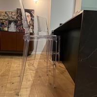 Sgabello Scab trasparente