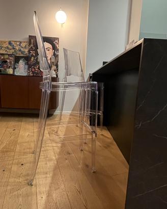 Sgabello Scab trasparente