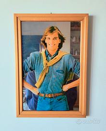 Quadretto specchio Miguel Bosè, 33x23 cm