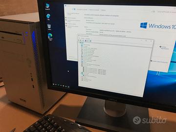 Pc Computer desktop con Monitor Windows 10
