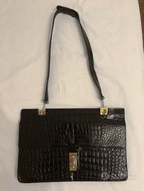 Borsa in cocco pompom nera vintage!