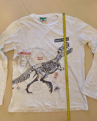 T-Shirt Benetton bianca, Jurassic World ragazzo 12