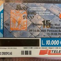 Scheda telefonica Giubileo 2000, tiratura limitata
