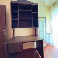 scrivania e libreria