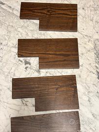 mensole legno color marrone noce