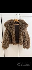 Pelliccia finta beige