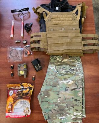 attrezzatura softair JPC Red Dot ANPEQ multicam