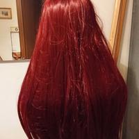 Parrucca mogano,nuova mai indossata