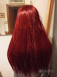 Parrucca mogano,nuova mai indossata