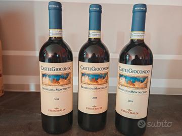 tris vino brunello montalcino castelgiocondo 2018