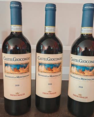 tris vino brunello montalcino castelgiocondo 2018