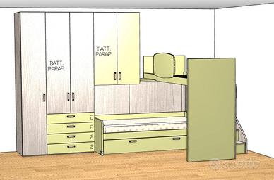 Cameretta per 2 Bambine/i