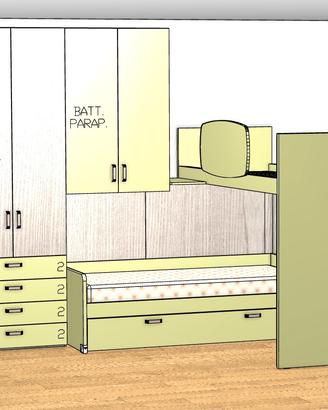 Cameretta per 2 Bambine/i