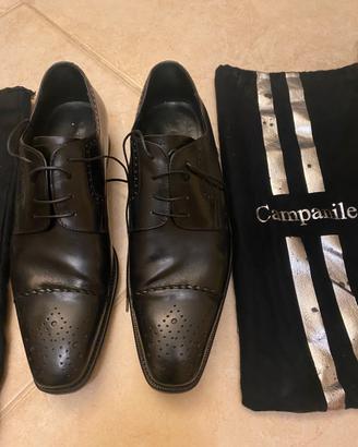 Scarpe in pelle CAMPANILE taglia 41 41,5 nere