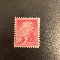 Francobollo USA 1954 "Thomas jefferson 2 cents"