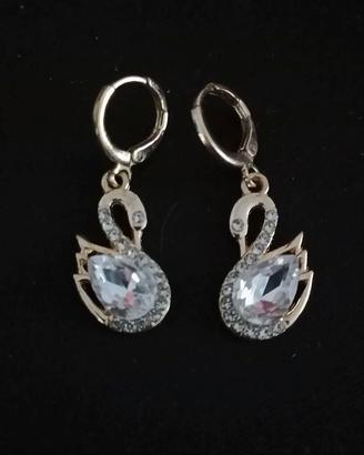 Orecchini a forma di cigno