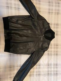 Giacca bomber in vera pelle