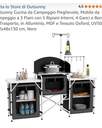 Mobile cucina campeggio