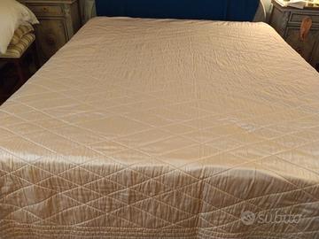 Trapunta matrimoniale cotone rosa cipria