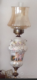 lampade in ceramica e plafoniera vetro