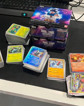 Mega lotto carte Pokemon, Dragonball e One Piece