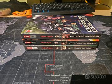 Attack on Titan manga volumi 6 7 8 in italiano