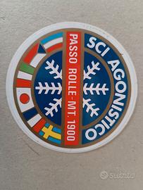 adesivo vintage anni 70 80 passo Rolle 