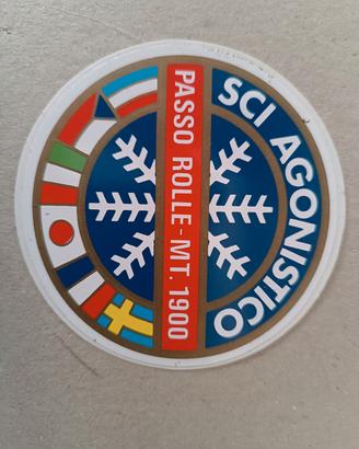 adesivo vintage anni 70 80 passo Rolle 