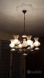 Lampadario a sospensione,6 Luci, vintage