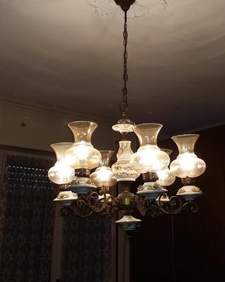 Lampadario a sospensione,6 Luci, vintage