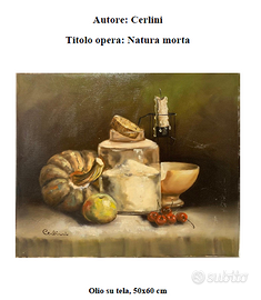 Cerlini - Natura morta - olio su tela 50X60 cm