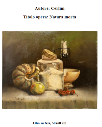 Cerlini - Natura morta - olio su tela 50X60 cm