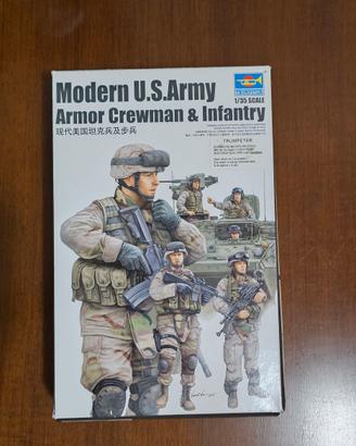 Set Modern U.S. Army crewman & infantry