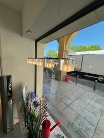 Lampadario 5 luci Fabbian Cubetto