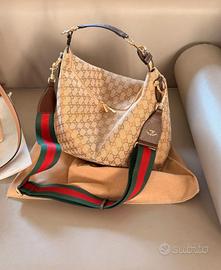 Borsa a tracolla Gucci da donna in tela