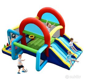 casa e scivolo gonfiabili 