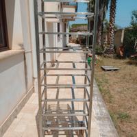 scaffale porta vassoi o teglie 