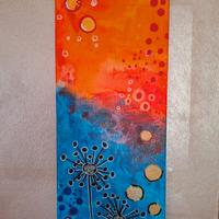 quadro moderno acrilico astratto fatto a mano