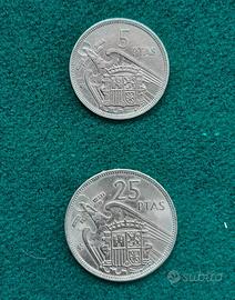 Monete Francisco Franco Caudillo de Espana 1957