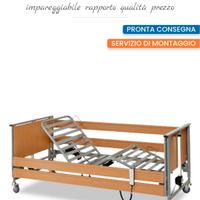 letto elettrico con sponde per degenza 