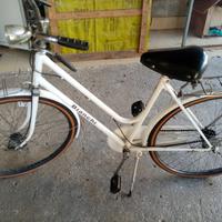 Bicicletta bianca per uomo e donna