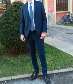 vestito completo blu