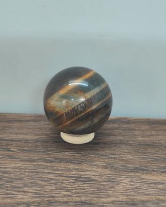 Sfera Occhio di Tigre Naturale 3,5cm Portacorragio